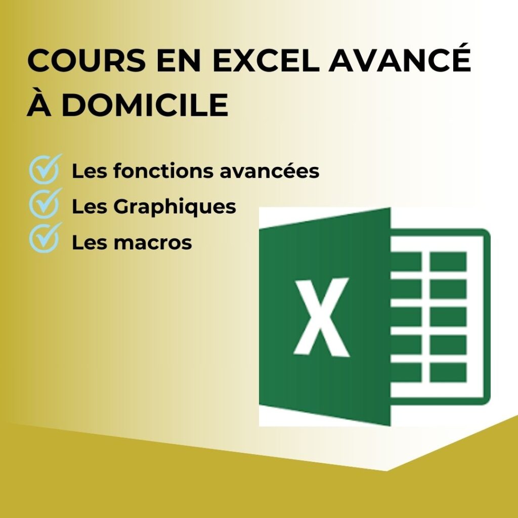 Cours Excel avancé à domicile dakar