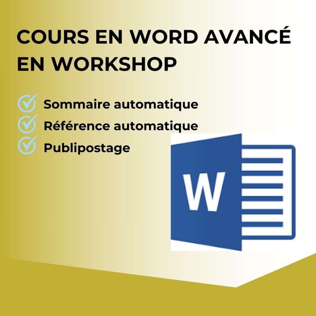 Cours word avancé à dakar