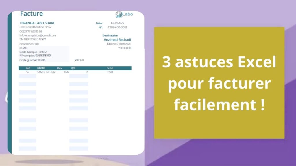 3 astuces Excel pour facturer facilement !