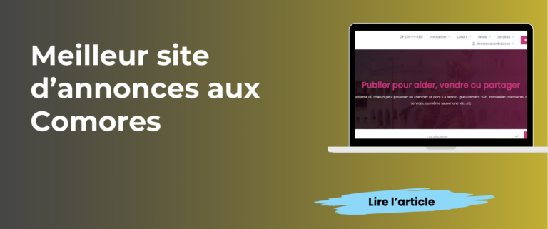 Meilleur site d’annonces aux Comores