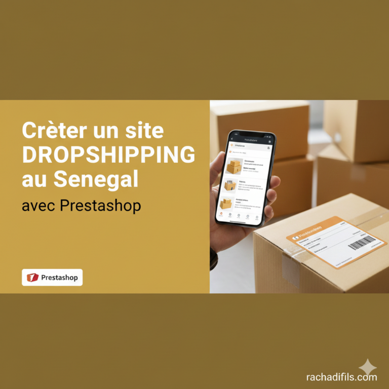 creer un site de dopshipping avec prestashop au senegal