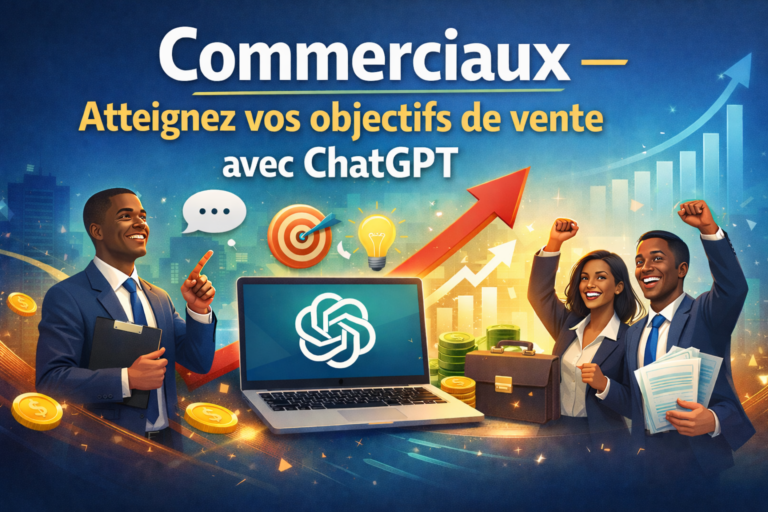 Commerciaux , atteignez vos objectifs de vente avec ChatGPT