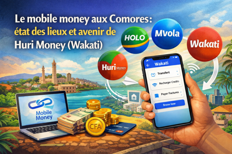 Mobile Money aux Comores - Mvola-HuriMoney(Wakati)-Holo