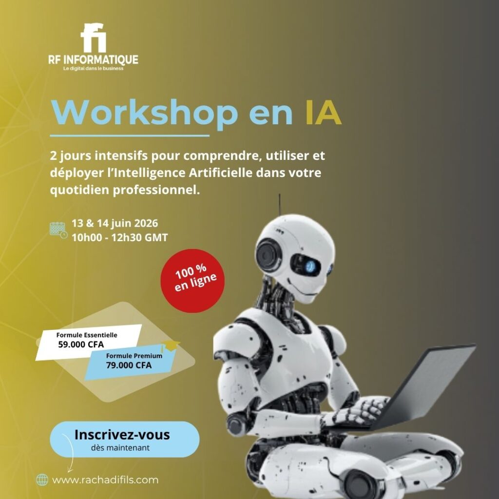 Formation en IA en ligne pour les professionnels du senegal et coores - rachadifils informatique
